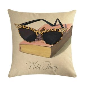 New Home Deco Linen Blend Glam Pillow Case